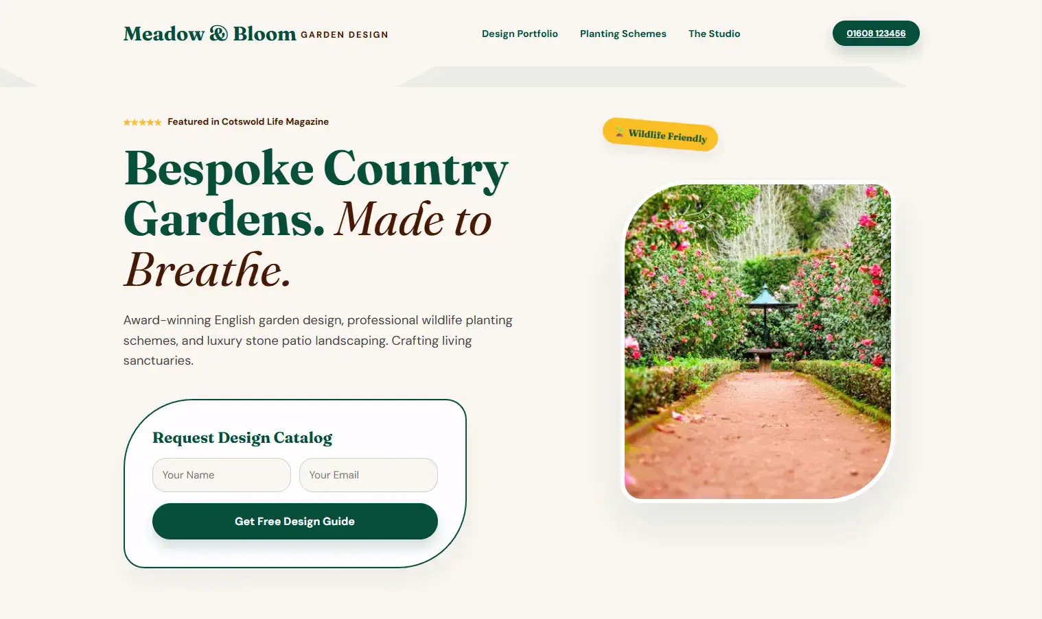 Meadow Bloom — Garden design, planting plans, soft landscaping.